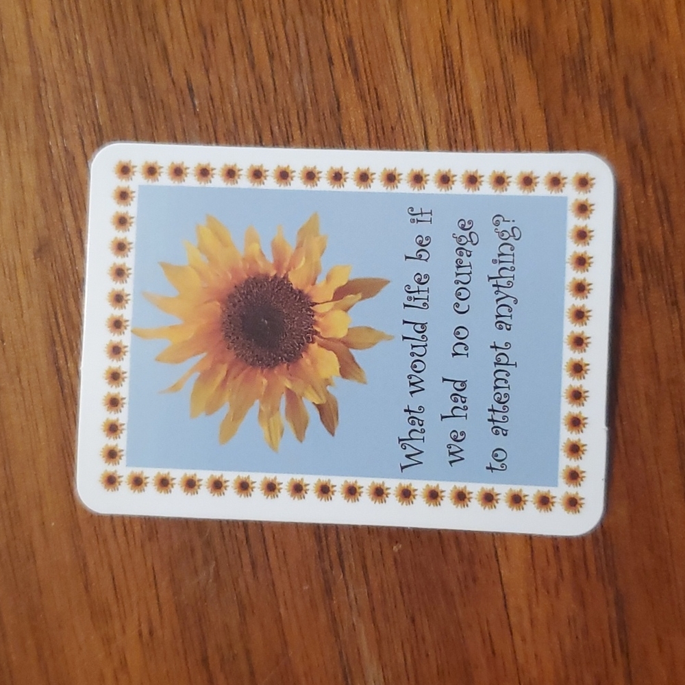 SUNFLOWER QUOTE STICKER